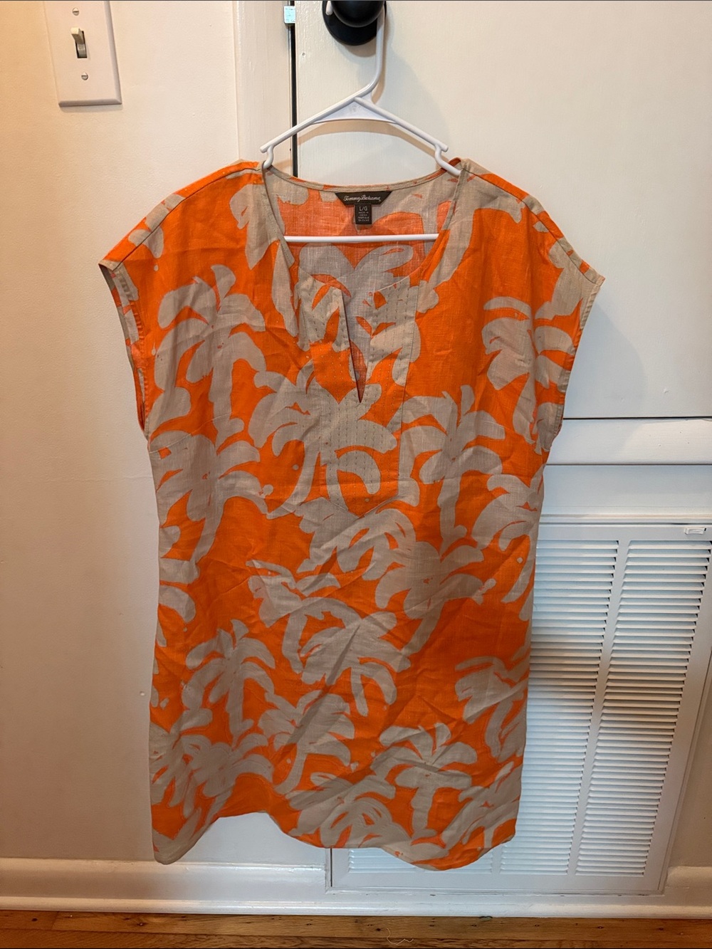 Tommy Bahama 100% Linen Tunic Dress